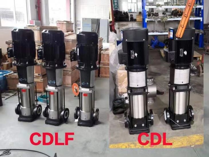 vertical multistage centrifugal pump  CDLF flange on SS 304 .CDL flang on cast iron 